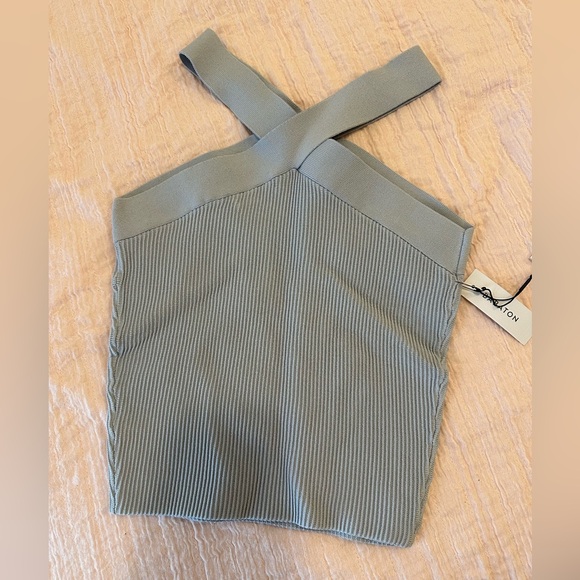 Babaton Sculpt Knit Criss Cross Tank Medium - Picture 2 of 5